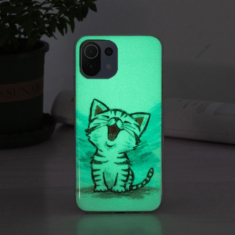 Kryt Na Xiaomi Mi 11 Lite 5G NE / Mi 11 Lite / Mi 11 Lite 5G Fluorescenční Obsah Chatu