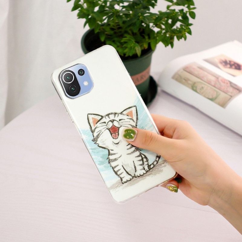 Kryt Na Xiaomi Mi 11 Lite 5G NE / Mi 11 Lite / Mi 11 Lite 5G Fluorescenční Obsah Chatu