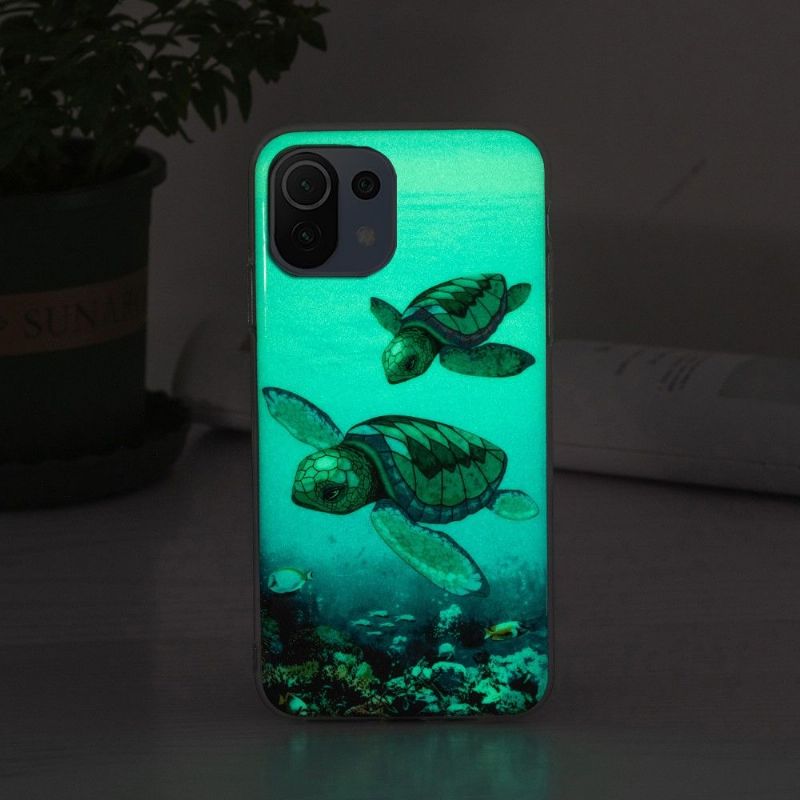 Kryt Na Xiaomi Mi 11 Lite 5G NE / Mi 11 Lite / Mi 11 Lite 5G Fluorescenční Želvy