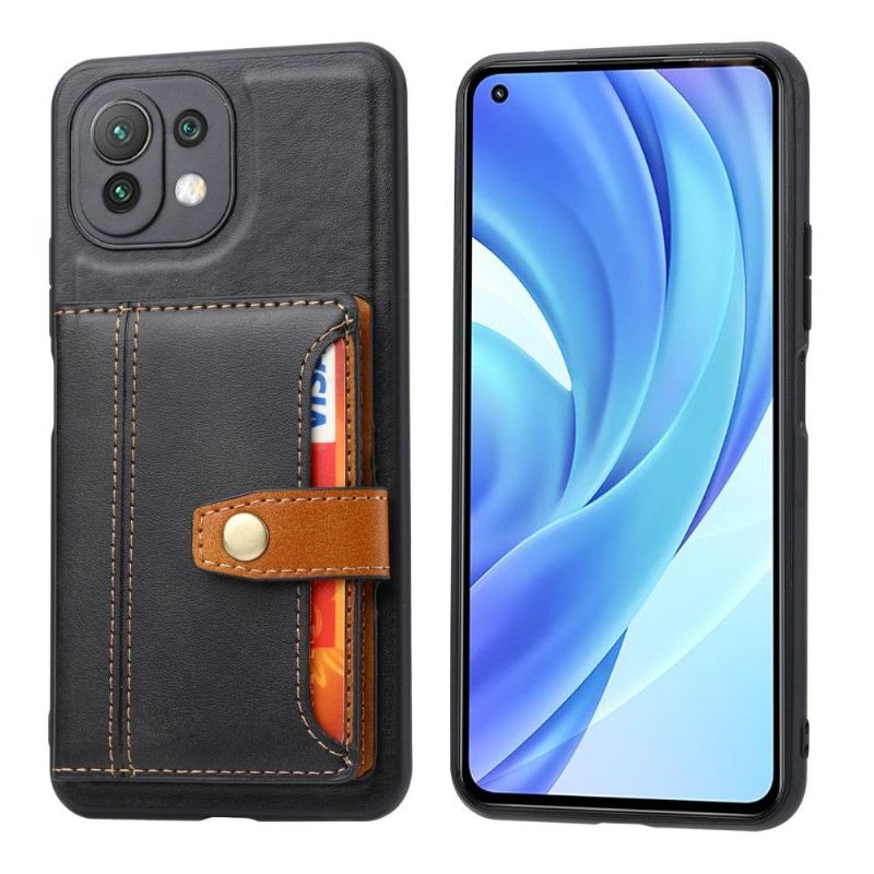 Kryt Na Xiaomi Mi 11 Lite 5G NE / Mi 11 Lite / Mi 11 Lite 5G Kožený Efekt S Více Přihrádkami