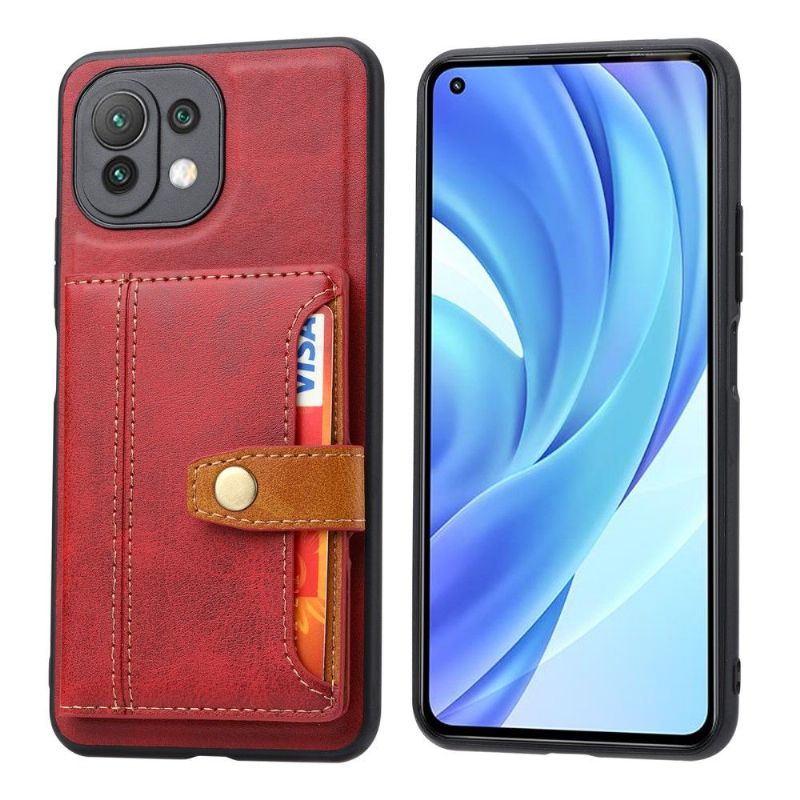 Kryt Na Xiaomi Mi 11 Lite 5G NE / Mi 11 Lite / Mi 11 Lite 5G Kožený Efekt S Více Přihrádkami