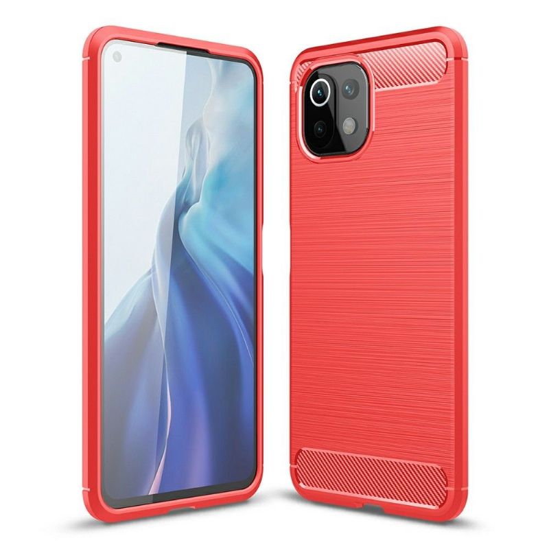 Kryt Na Xiaomi Mi 11 Lite 5G NE / Mi 11 Lite / Mi 11 Lite 5G Silikonový Kartáčovaný Efekt