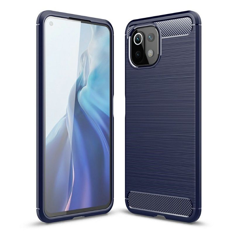 Kryt Na Xiaomi Mi 11 Lite 5G NE / Mi 11 Lite / Mi 11 Lite 5G Silikonový Kartáčovaný Efekt