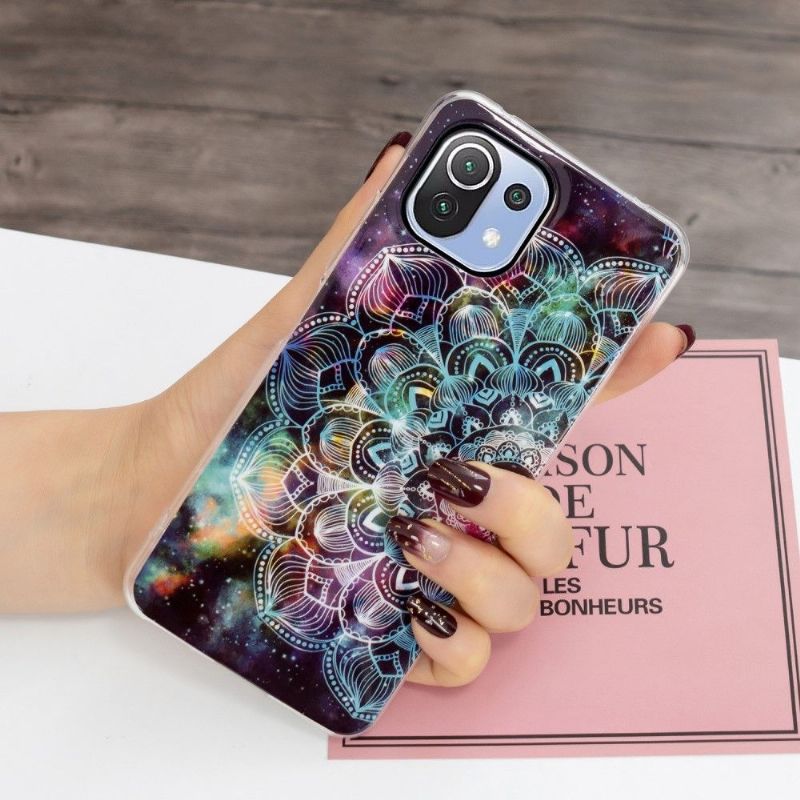 Kryt Na Xiaomi Mi 11 Lite 5G NE / Mi 11 Lite / Mi 11 Lite 5G Svítící Barevná Mandala