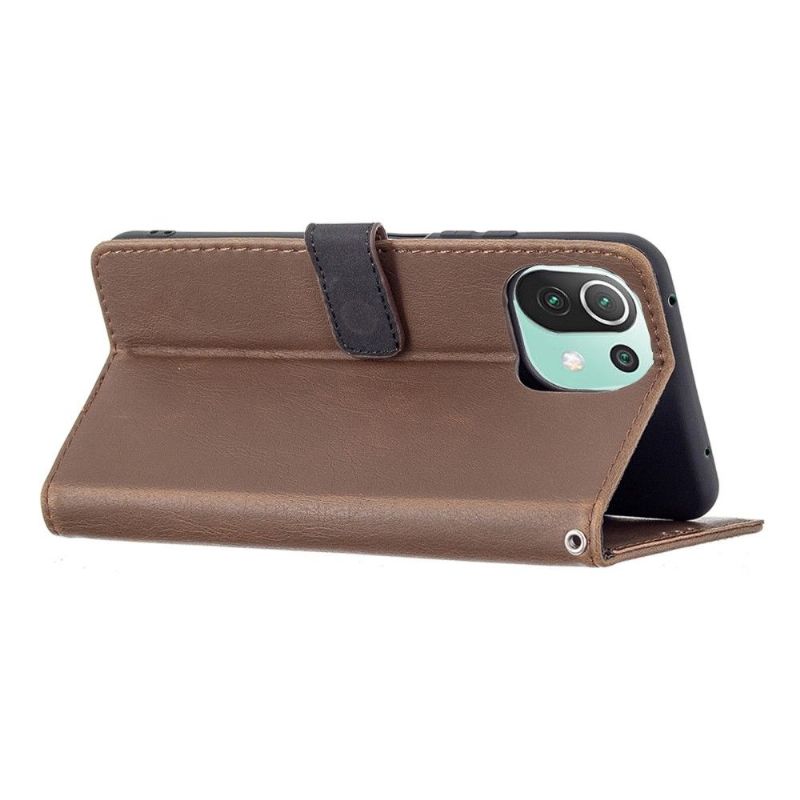 Pouzdra Na Xiaomi Mi 11 Lite 5G NE / Mi 11 Lite / Mi 11 Lite 5G Flipové Pouzdro Retro Umělá Kůže