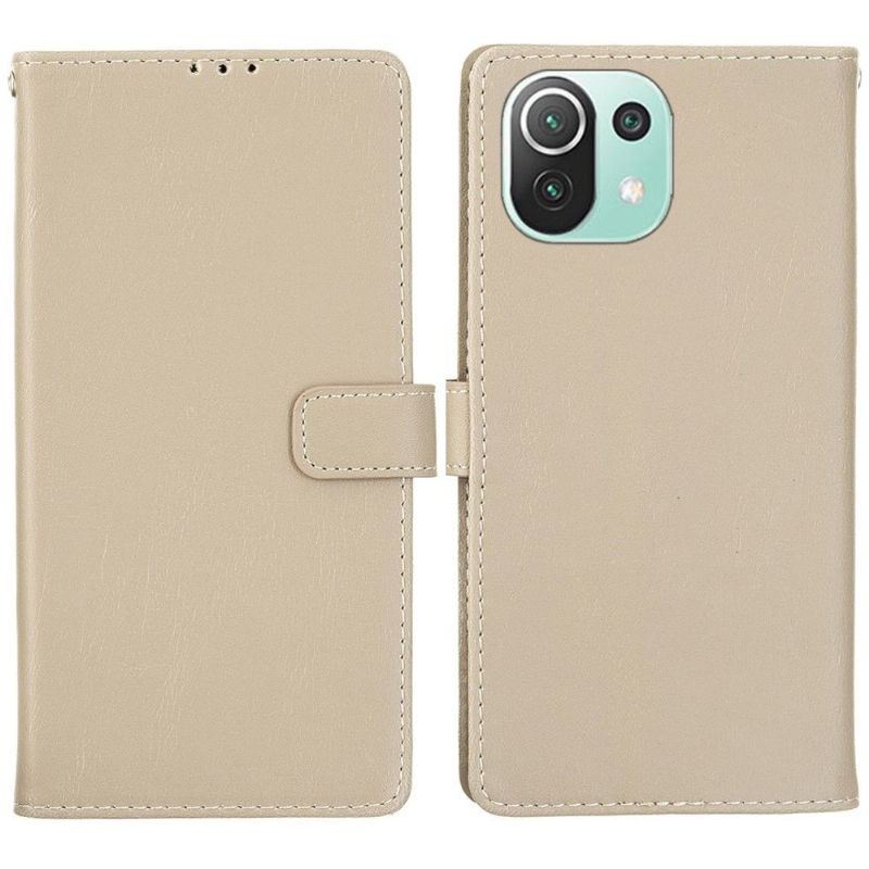 Pouzdra Na Xiaomi Mi 11 Lite 5G NE / Mi 11 Lite / Mi 11 Lite 5G Flipové Pouzdro Retro Umělá Kůže