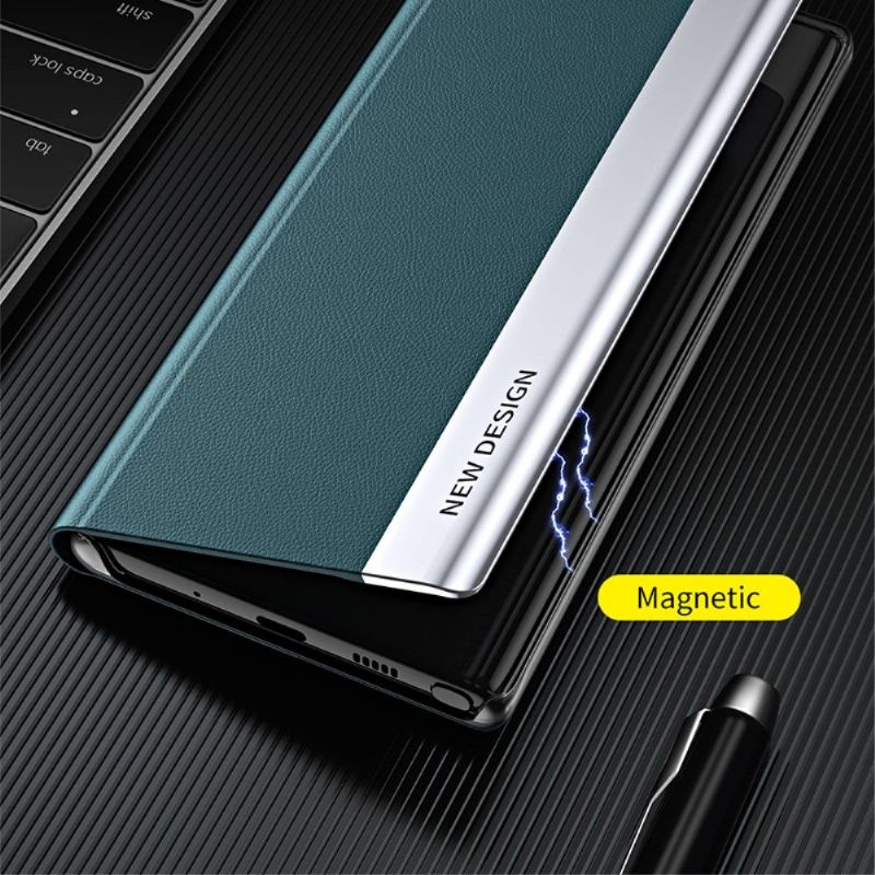 Pouzdra Na Xiaomi Mi 11 Lite 5G NE / Mi 11 Lite / Mi 11 Lite 5G Obchodní Magnet S Koženým Efektem