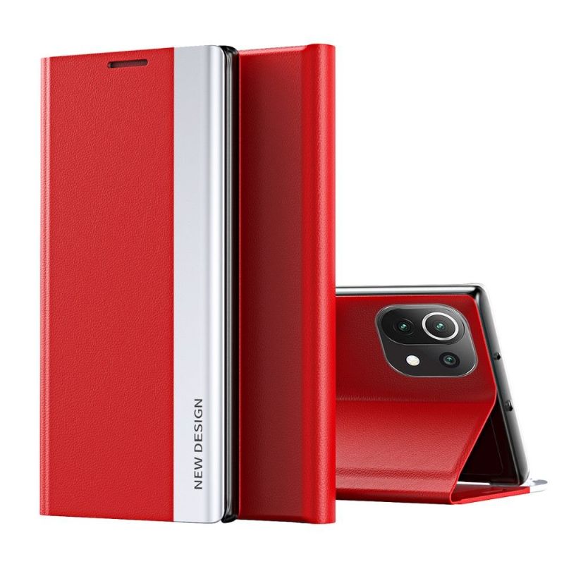 Pouzdra Na Xiaomi Mi 11 Lite 5G NE / Mi 11 Lite / Mi 11 Lite 5G Obchodní Magnet S Koženým Efektem