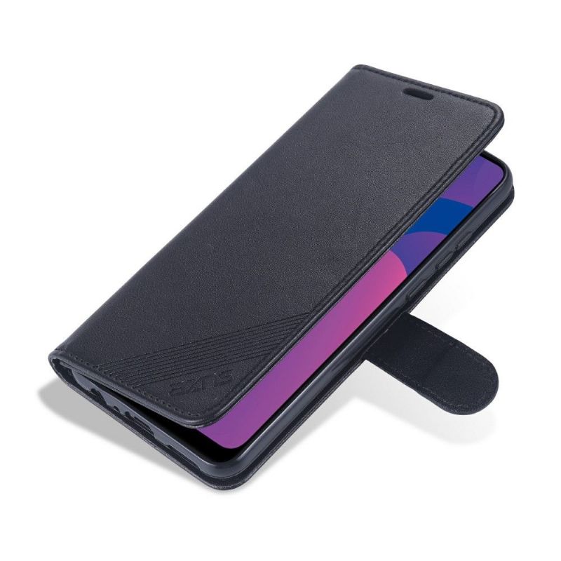 Flipové Pouzdro Na Honor 9A Retro Kožený Efekt Azns