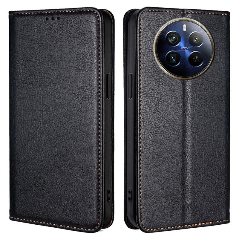Kožené Pouzdro Folio Na Realme 12 Pro / 12 Pro Plus Klasika