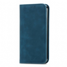 Kožené Pouzdro Folio Realme 12 Pro / 12 Pro Plus Semišový Efekt