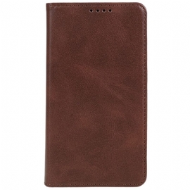 Kožené Pouzdro Folio Realme 12 Pro / 12 Pro Plus Texturovaný Povrch