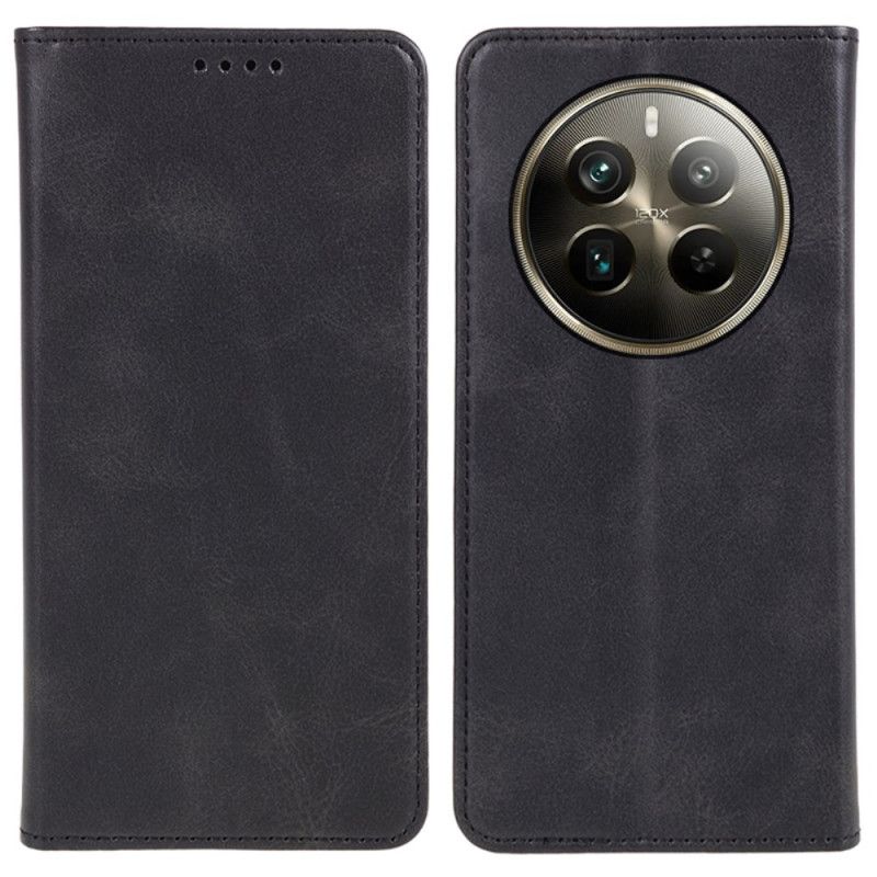 Kožené Pouzdro Folio Realme 12 Pro / 12 Pro Plus Texturovaný Povrch