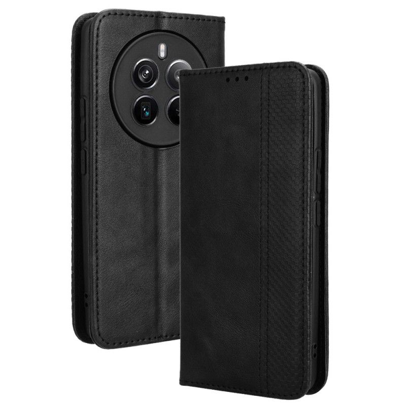 Kožené Pouzdro Realme 12 Pro / 12 Pro Plus Kryty Na Mobil Retro Textura