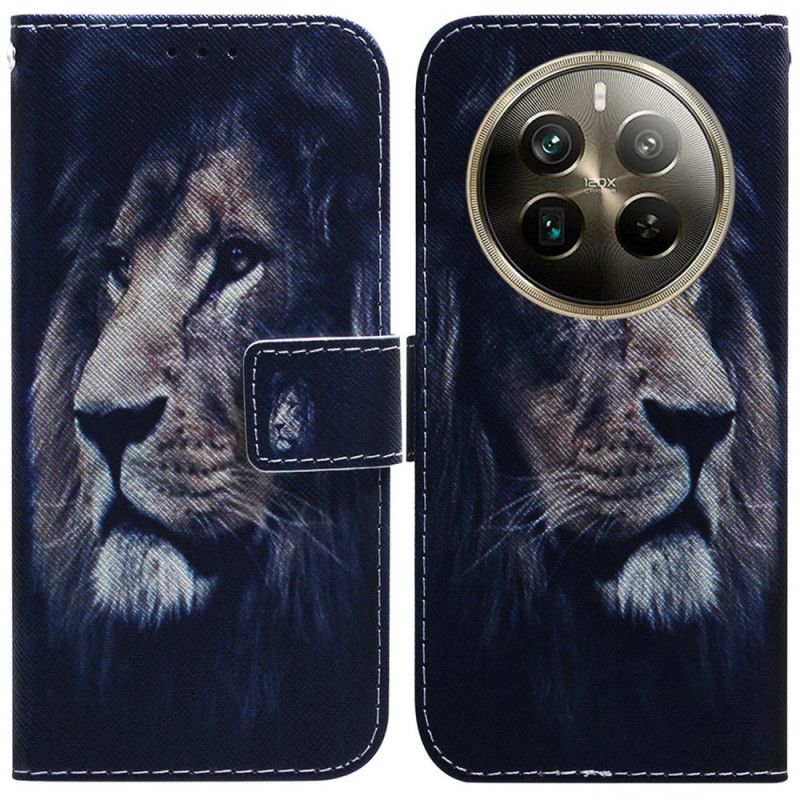 Kožený Kryt Realme 12 Pro / 12 Pro Plus Snící Lev