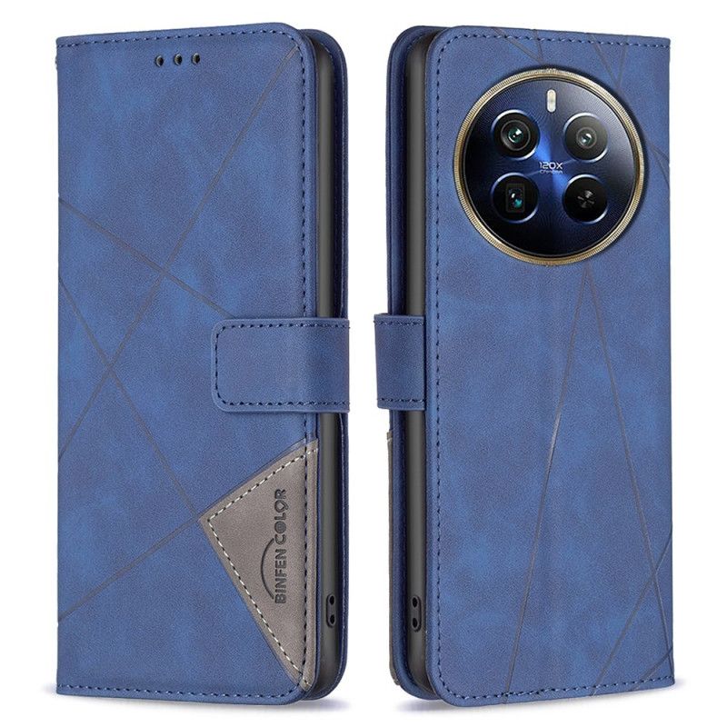 Peněženková Pouzdra Realme 12 Pro / 12 Pro Plus Kryty Na Mobil Binfen Color Geometrický Vzor