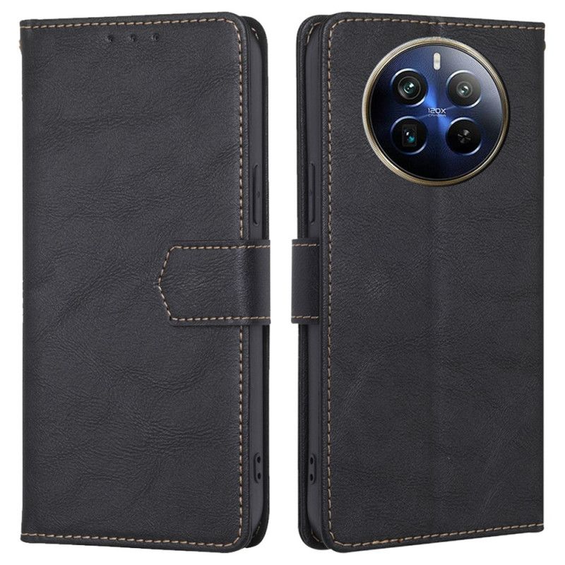Peněženková Pouzdra Realme 12 Pro / 12 Pro Plus Kryty Na Mobil Blokování Rfid S Vintage Efektem