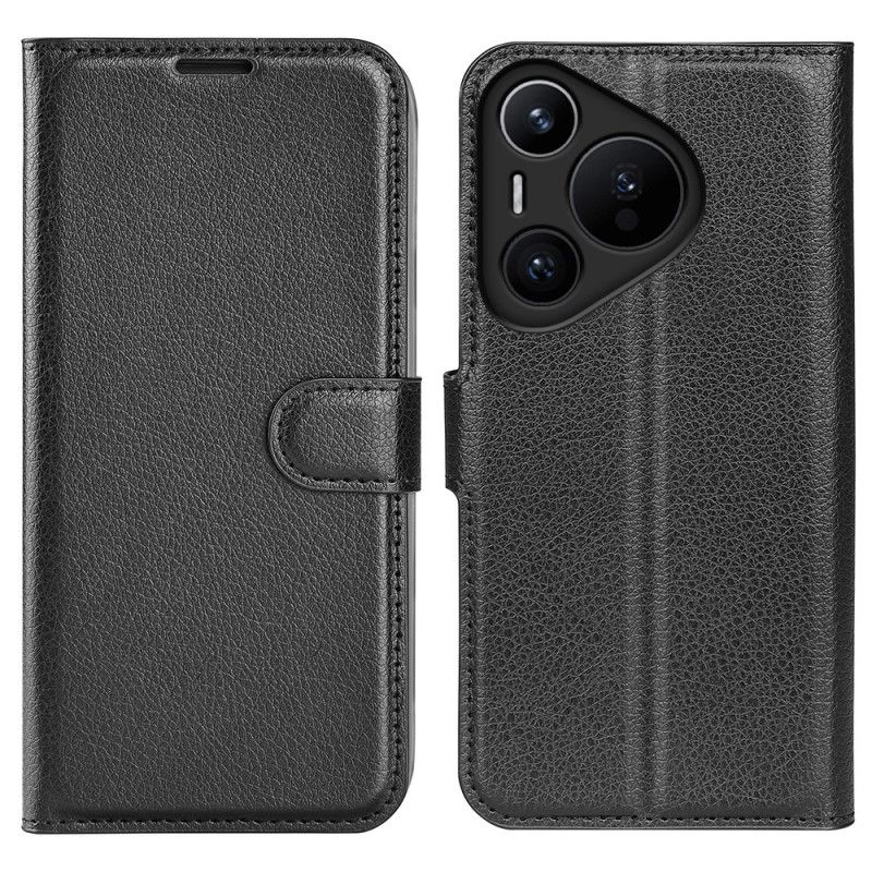 Kožený Kryt Na Huawei Pura 70 Klasická Umělá Kůže Litchi