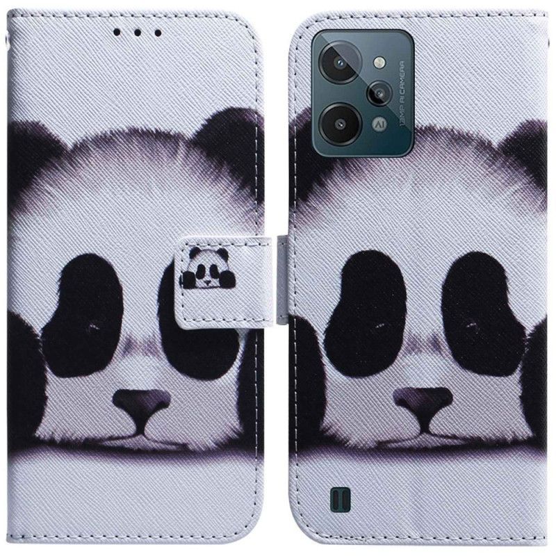 Flipové Pouzdro Na Realme C31 Roztomilá Panda