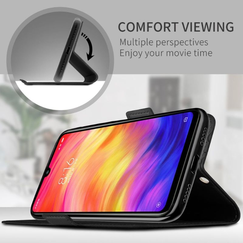 Flipové Pouzdro Na Xiaomi Redmi Note 7 Kožené Pouzdro Pouzdro Na Stojan
