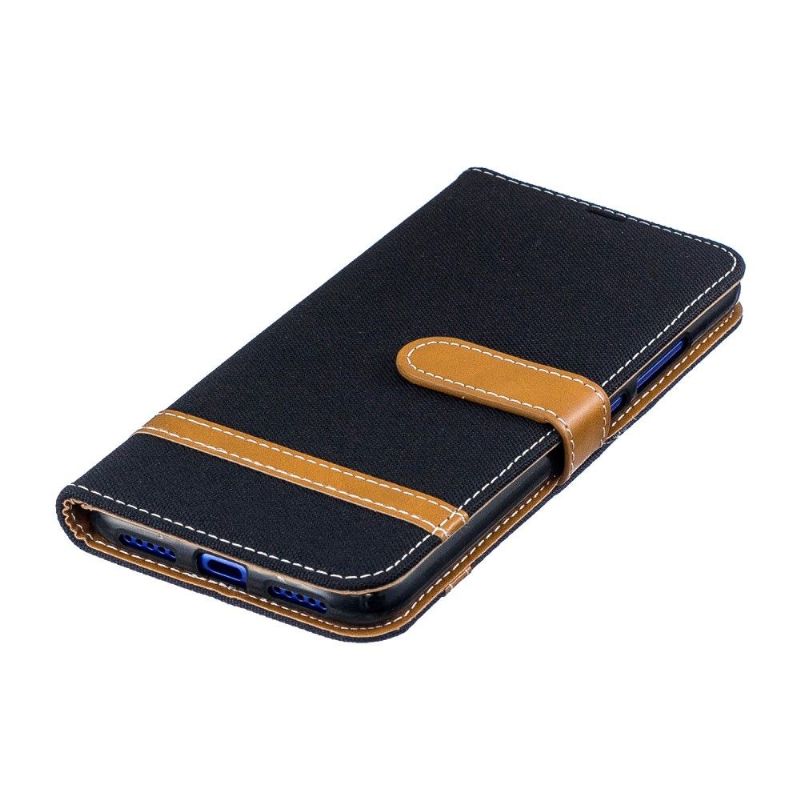 Flipové Pouzdro Na Xiaomi Redmi Note 7 Látkový Obal Držáku Karty