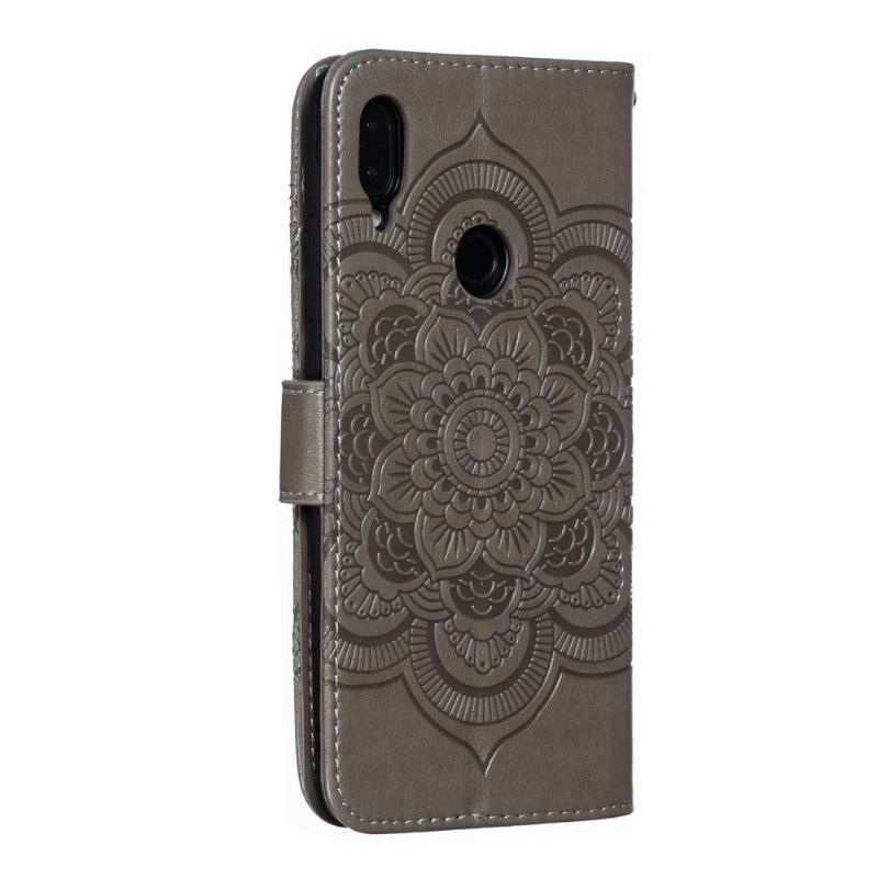 Kožené Pouzdro Folio Na Xiaomi Redmi Note 7 Flipové Pouzdro Folio S Mandalovým Páskem