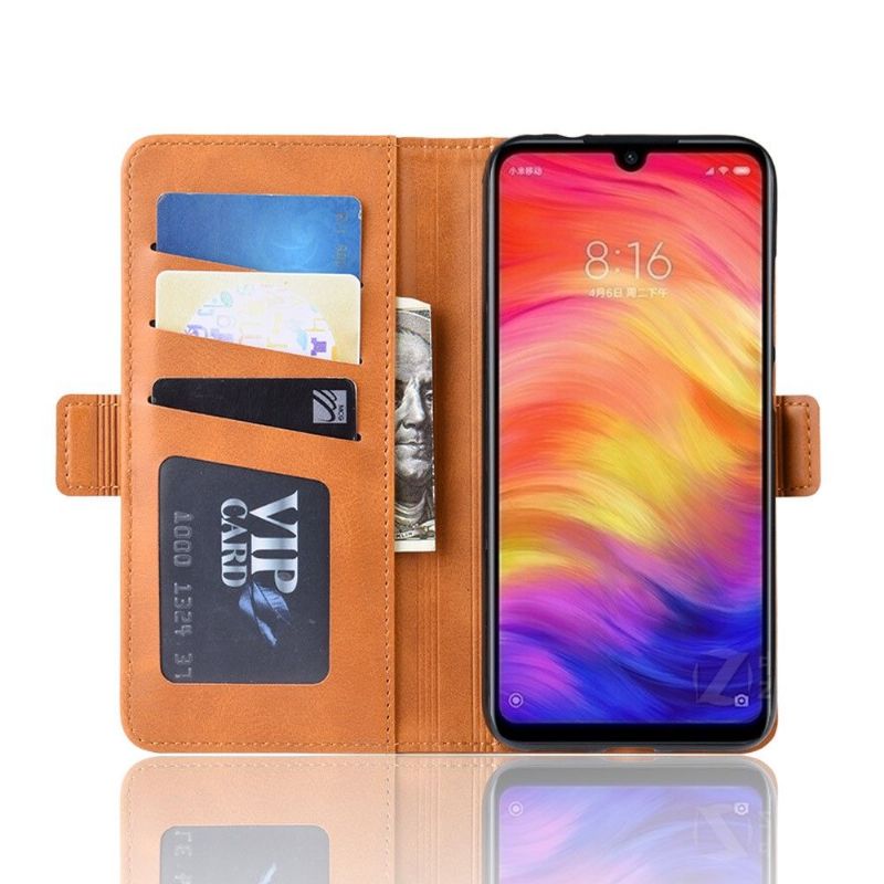 Pouzdra Na Xiaomi Redmi Note 7 Peněženkové Pouzdro Matný Kožený Kryt