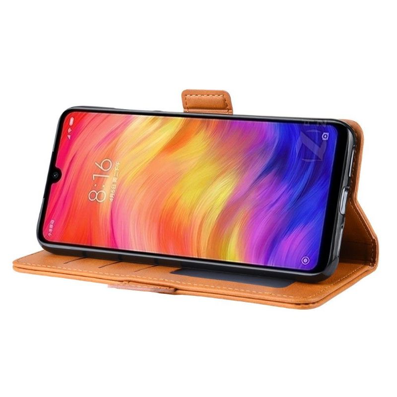 Pouzdra Na Xiaomi Redmi Note 7 Peněženkové Pouzdro Matný Kožený Kryt