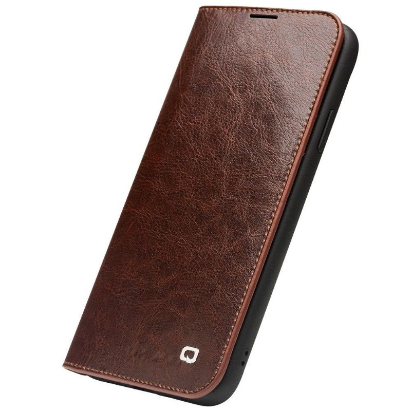 Flipové Pouzdro Na iPhone 11 Pro Max Pravá Kůže