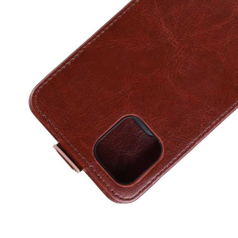 Kožené Pouzdro Na iPhone 11 Pro Max Flipové Pouzdro Vertikální Umělá Kůže