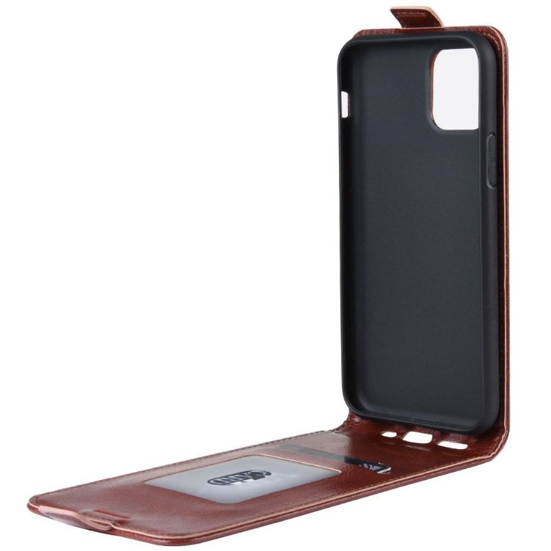 Kožené Pouzdro Na iPhone 11 Pro Max Flipové Pouzdro Vertikální Umělá Kůže