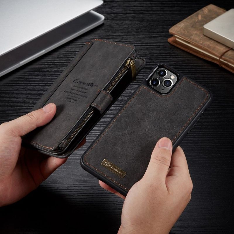 Kryt Flipové Pouzdro Na iPhone 11 Pro Max Peněženkové Pouzdro Odnímatelné Pouzdro