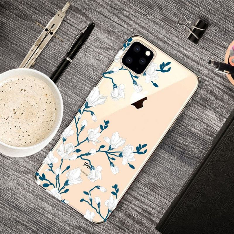 Kryt Na iPhone 11 Pro Max Bílé Květy