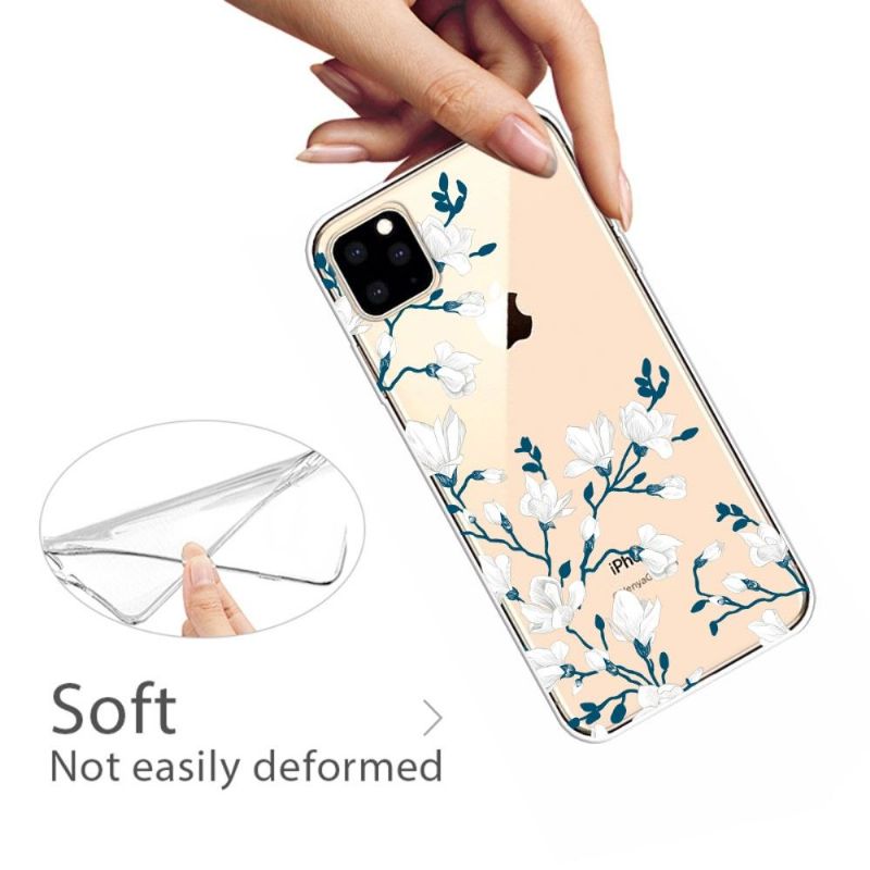 Kryt Na iPhone 11 Pro Max Bílé Květy