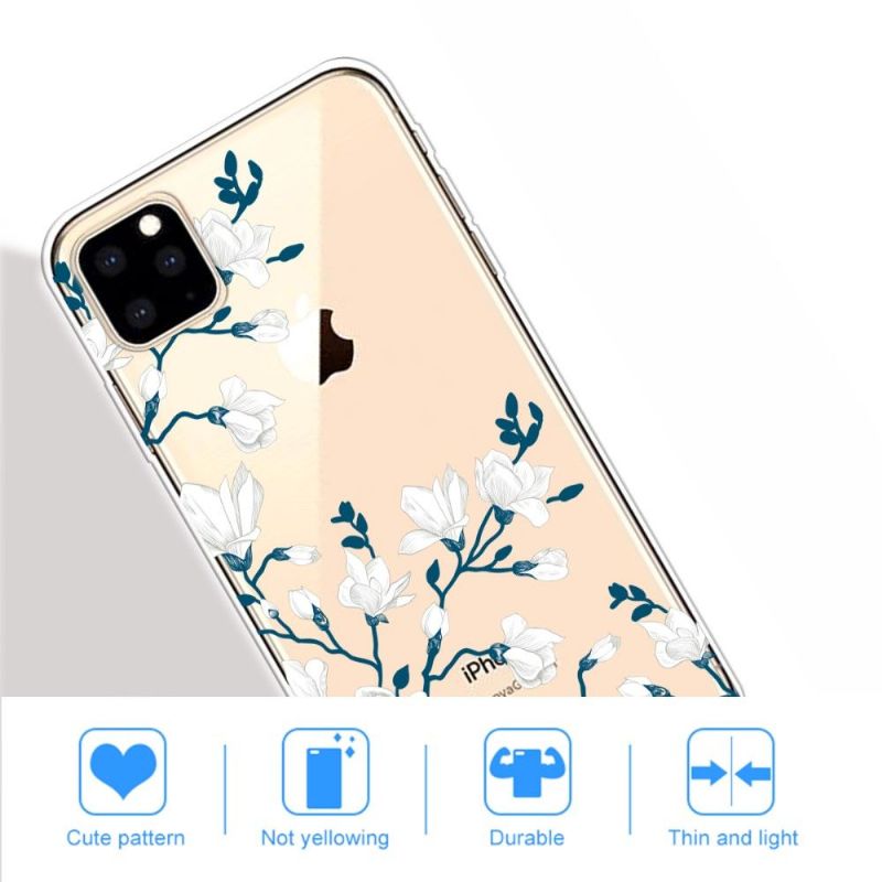 Kryt Na iPhone 11 Pro Max Bílé Květy