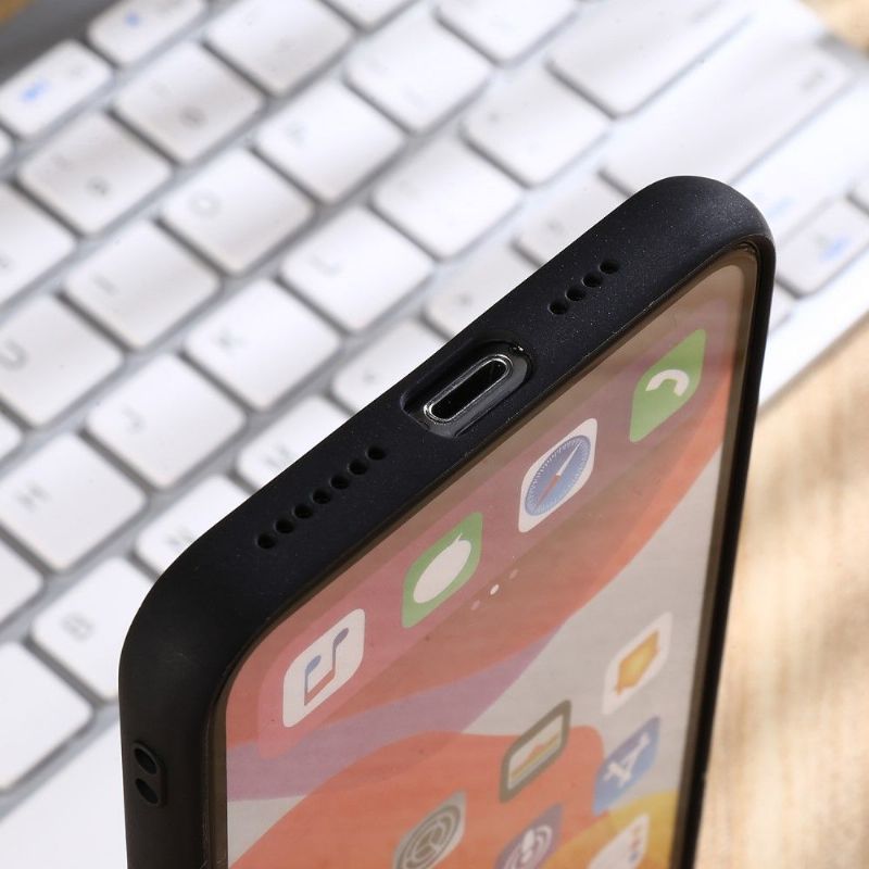 Kryt Na iPhone 11 Pro Max Kožený Efekt Nýtů