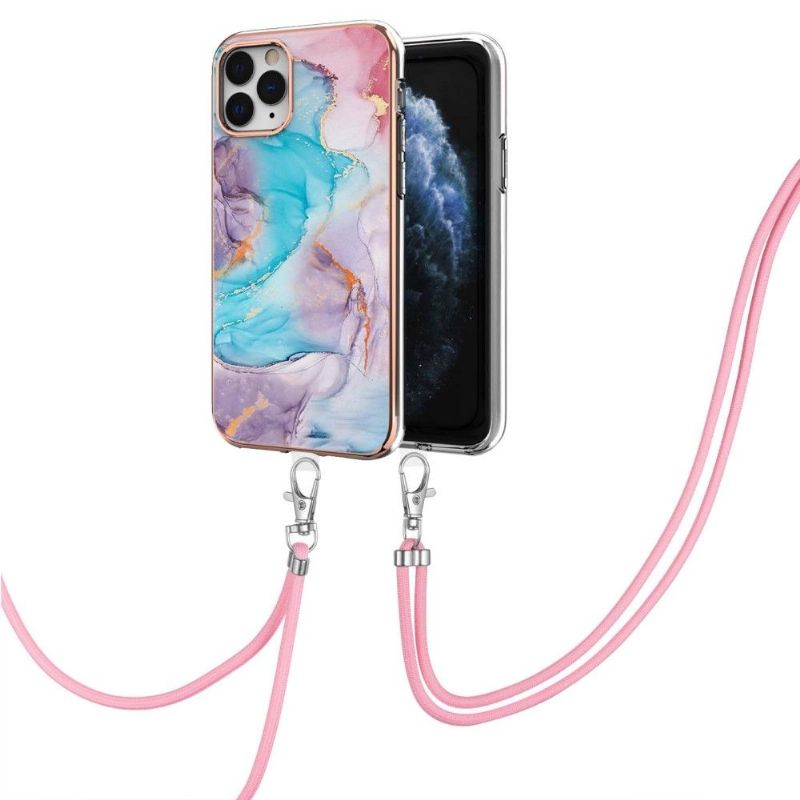 Kryt Na iPhone 11 Pro Max Na Lana Modrý Mramor