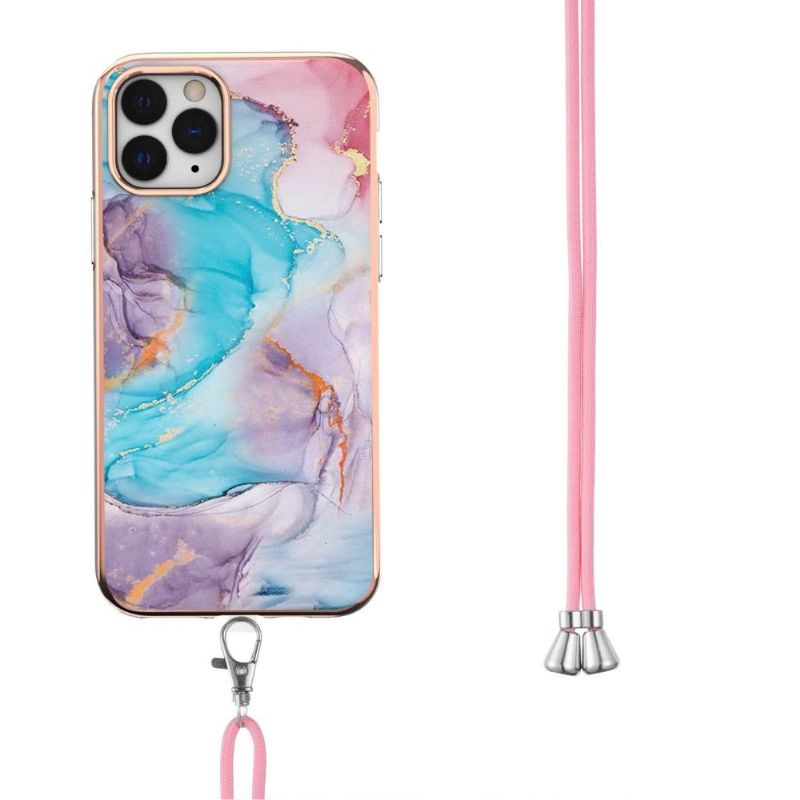 Kryt Na iPhone 11 Pro Max Na Lana Modrý Mramor