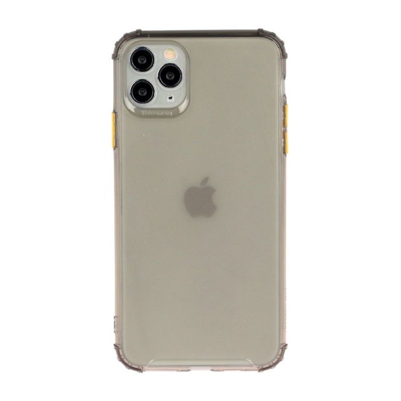 Kryt Na iPhone 11 Pro Max Poloprůhledné S Barvou Tlačítka