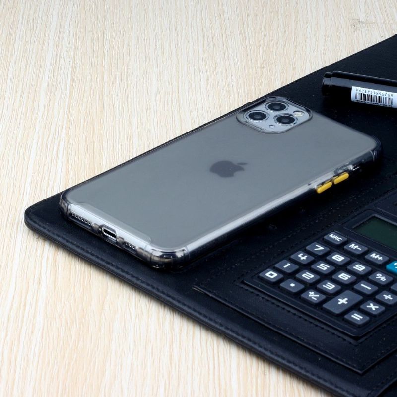 Kryt Na iPhone 11 Pro Max Poloprůhledné S Barvou Tlačítka