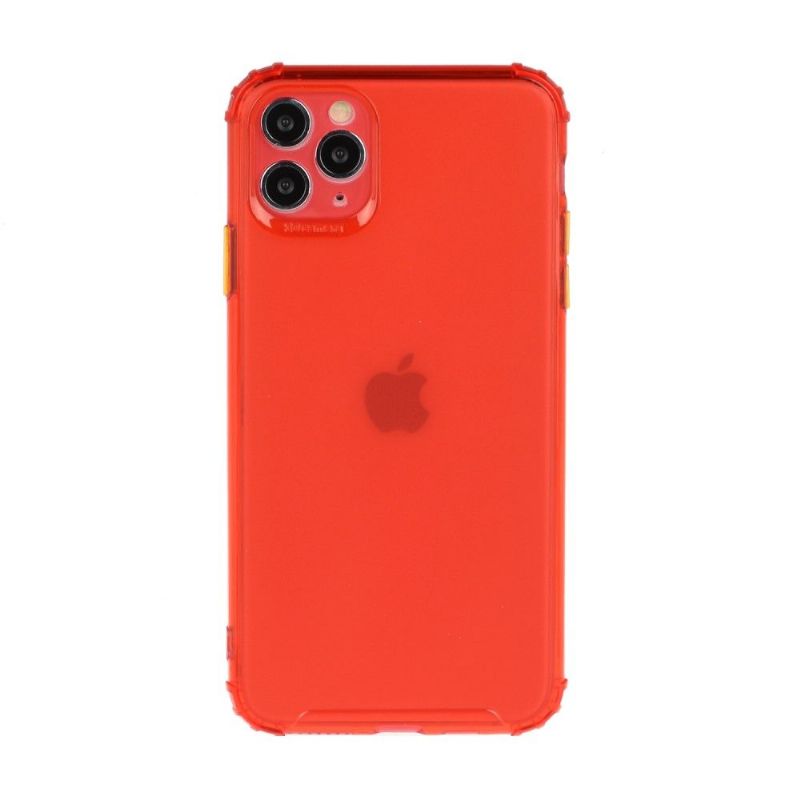 Kryt Na iPhone 11 Pro Max Poloprůhledné S Barvou Tlačítka