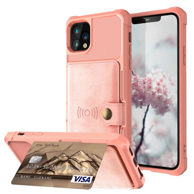Kryty Na Mobil Na iPhone 11 Pro Max Držák Karet S Koženými Efekty