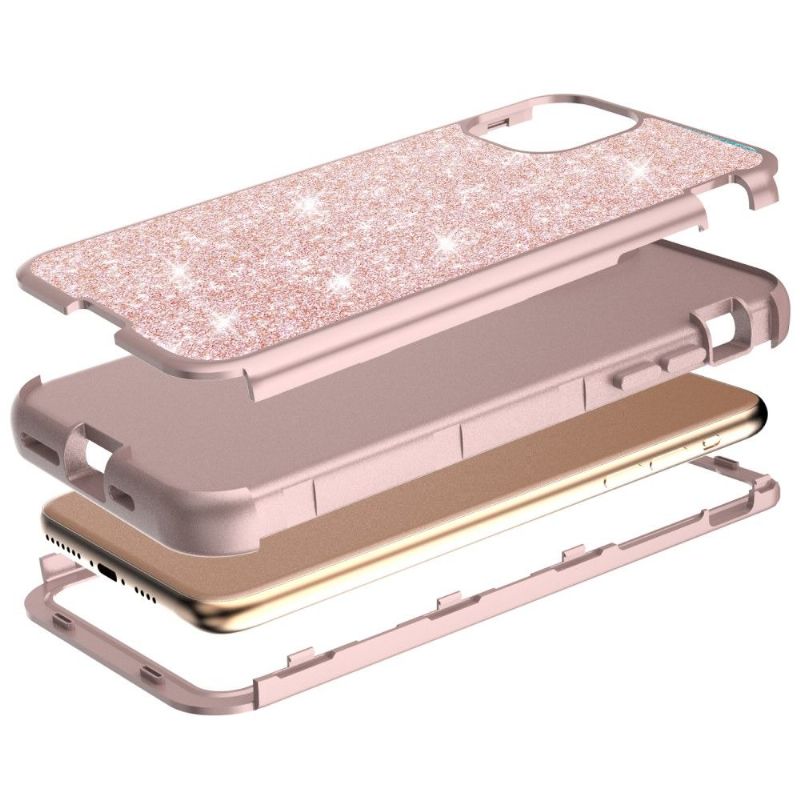 Kryty Na Mobil Na iPhone 11 Pro Max Glitter Shockproof Hybrid