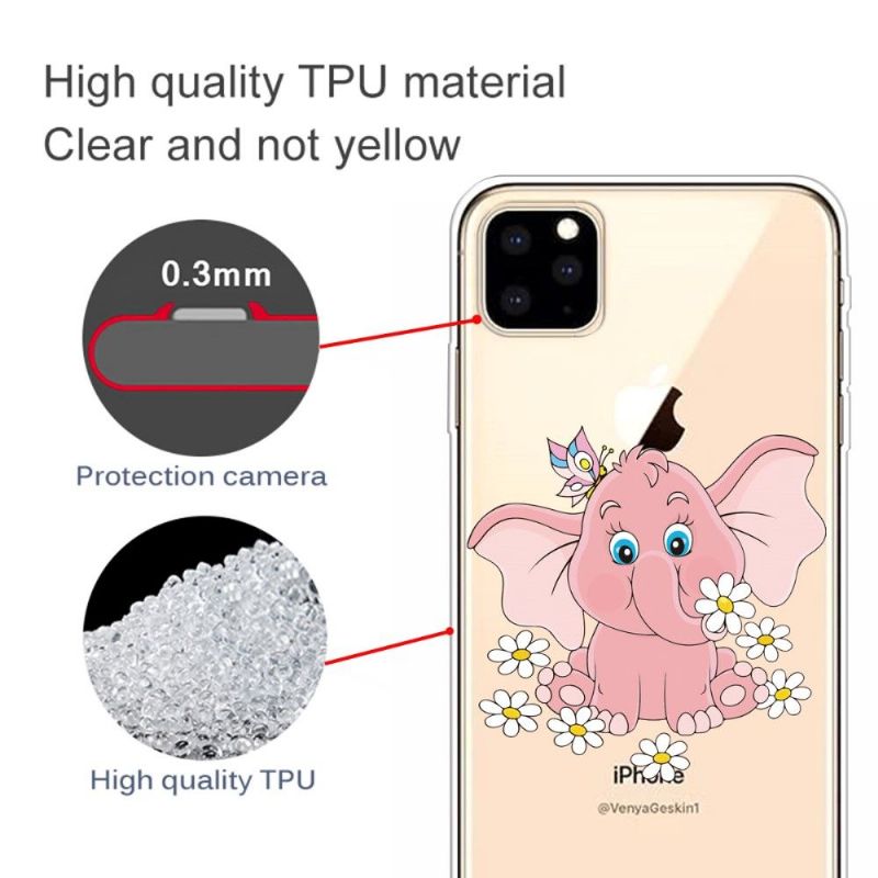 Kryty Na Mobil Na iPhone 11 Pro Max Sloní Květiny