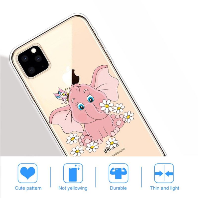 Kryty Na Mobil Na iPhone 11 Pro Max Sloní Květiny