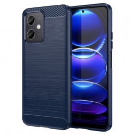 Kryt Na Xiaomi Redmi Note 12 5G Kartáčované Uhlíkové Vlákno