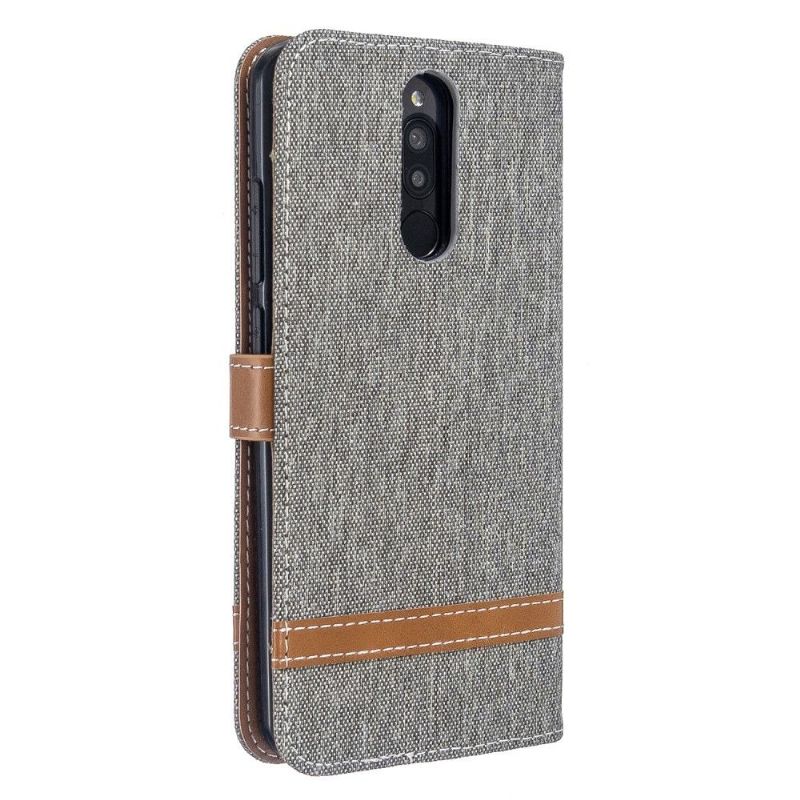 Flipové Pouzdro Na Xiaomi Redmi Note 8 Látkový Obal Držáku Karty