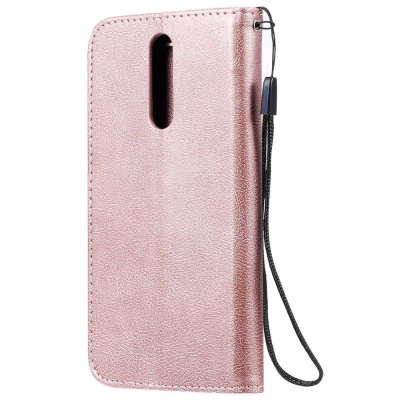 Flipové Pouzdro Na Xiaomi Redmi Note 8 Sylvette Umělá Kůže S Páskem