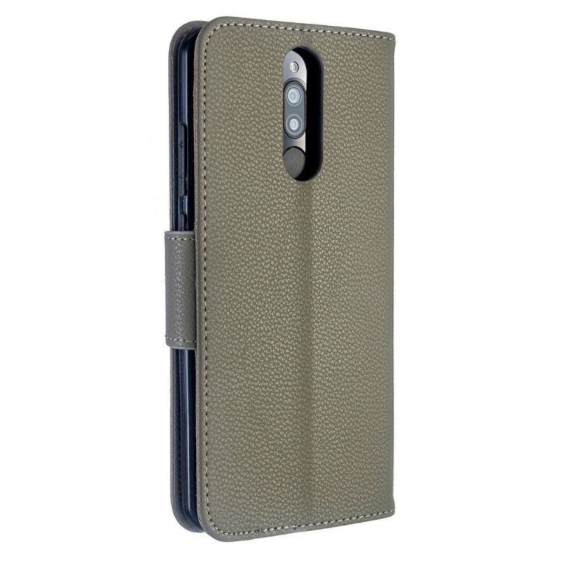 Kožené Pouzdro Folio Na Xiaomi Redmi Note 8 Flipové Pouzdro Folio S Efektem Zrnité Kůže