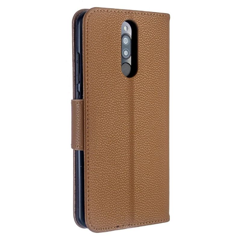 Kožené Pouzdro Folio Na Xiaomi Redmi Note 8 Flipové Pouzdro Folio S Efektem Zrnité Kůže
